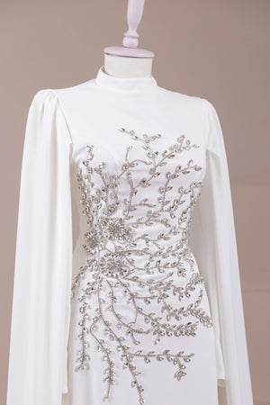 Celestia Tesettür Abiye - FioraofDress - tesettur - abiye - Beyaz - 38 - hijab - evening - dress