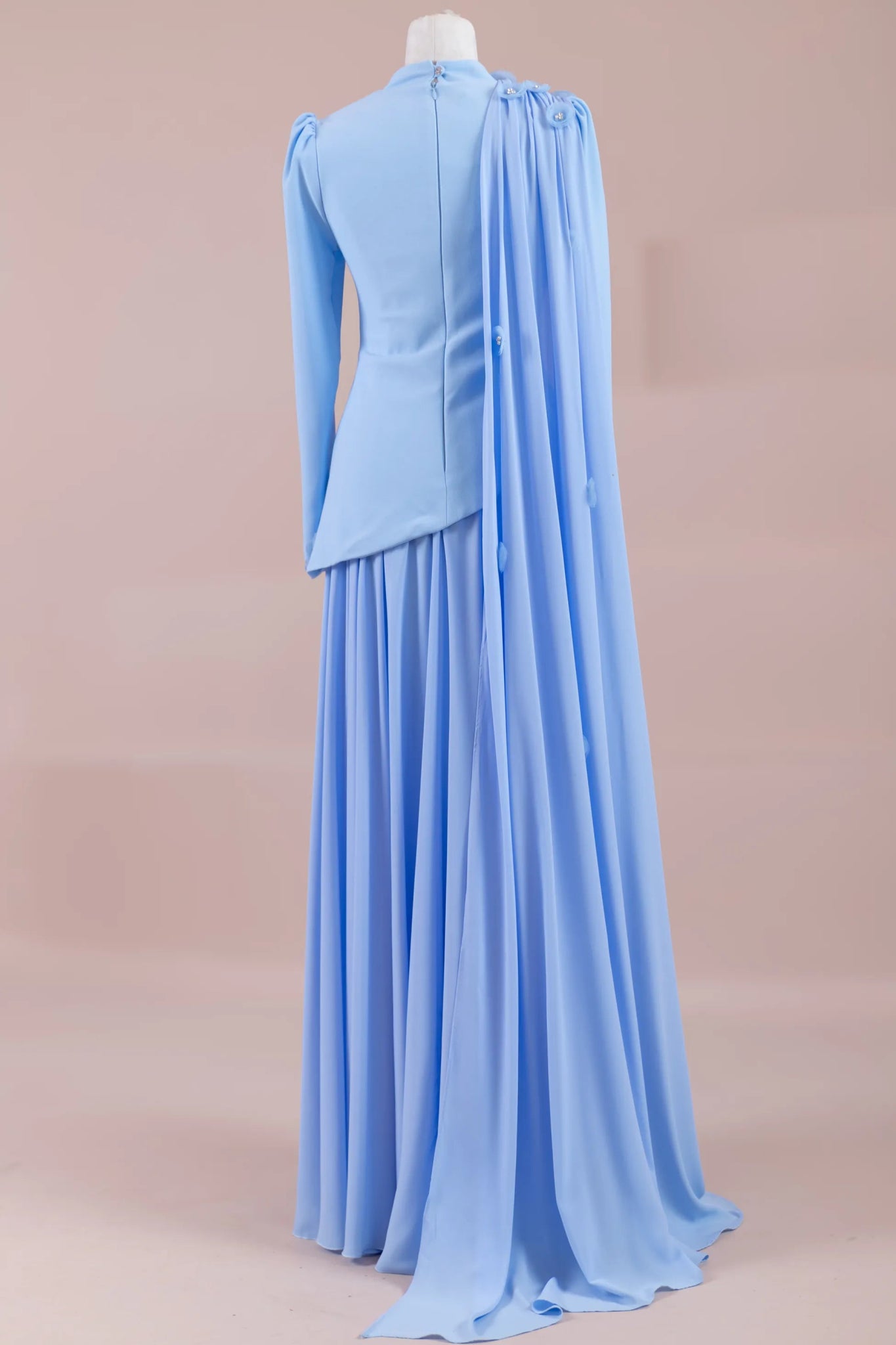 Çeliva Tesettür Abiye - FioraofDress - tesettur - abiye - Mavii - 38 - hijab - evening - dress