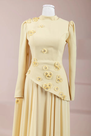 Çeliva Tesettür Abiye - FioraofDress - tesettur - abiye - Safran - 38 - hijab - evening - dress