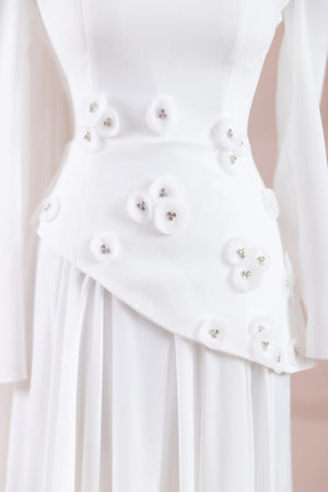 Çeliva Tesettür Abiye - FioraofDress - tesettur - abiye - Beyaz - 38 - hijab - evening - dress