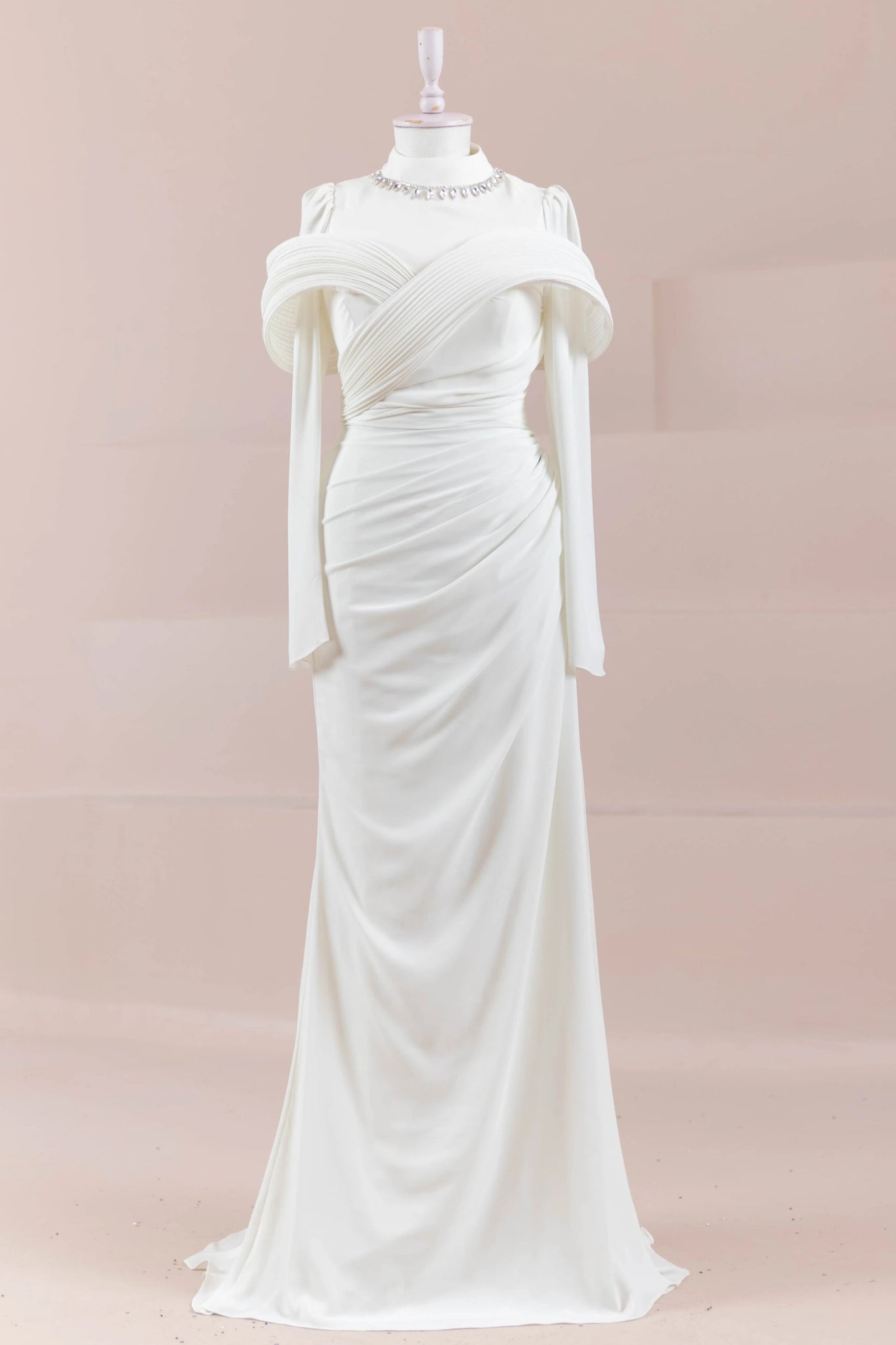 Charm Tesettür Abiye - FioraofDress - tesettur - abiye - Beyaz - 36 - hijab - evening - dress