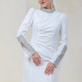 Clara Tesettür Abiye - FioraofDress - tesettur - abiye - 48 - Beyaz - hijab - evening - dress