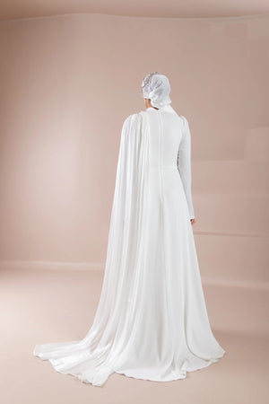 Daisy Tesettür Abiye - FioraofDress - tesettur - abiye - Beyaz - 36 - hijab - evening - dress