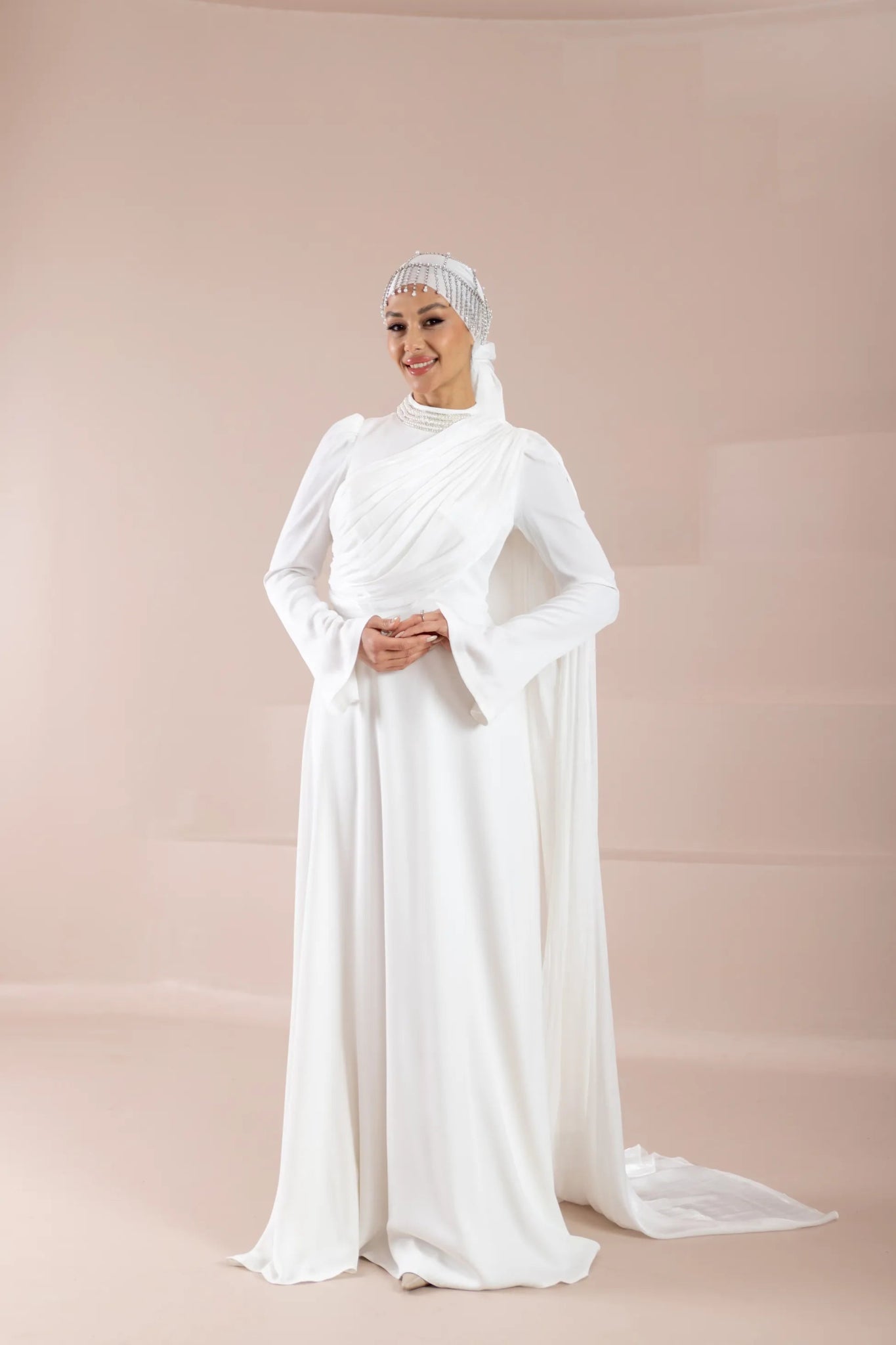Daisy Tesettür Abiye - FioraofDress - tesettur - abiye - Beyaz - 36 - hijab - evening - dress