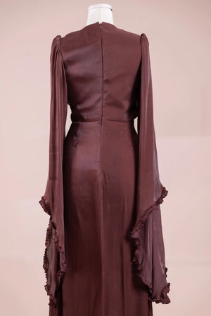 Dera Tesettür Abiye - FioraofDress - tesettur - abiye - bery burgundy - 38 - hijab - evening - dress