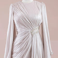 Dera Tesettür Abiye - FioraofDress - tesettur - abiye - Ekru - 38 - hijab - evening - dress
