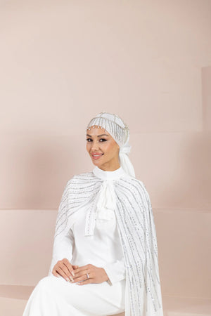 Diva Tesettür Abiye - FioraofDress - tesettur - abiye - Beyaz - 38 - hijab - evening - dress