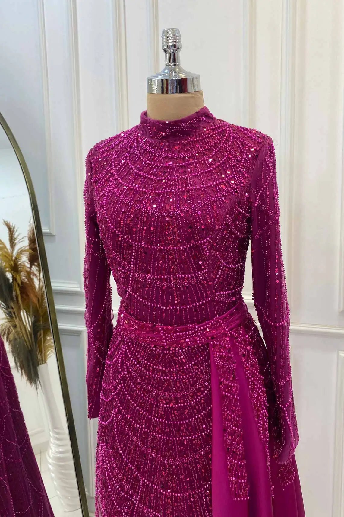 Diva Tesettür Abiye - FioraofDress - tesettur - abiye - FUŞYA - 36 - hijab - evening - dress