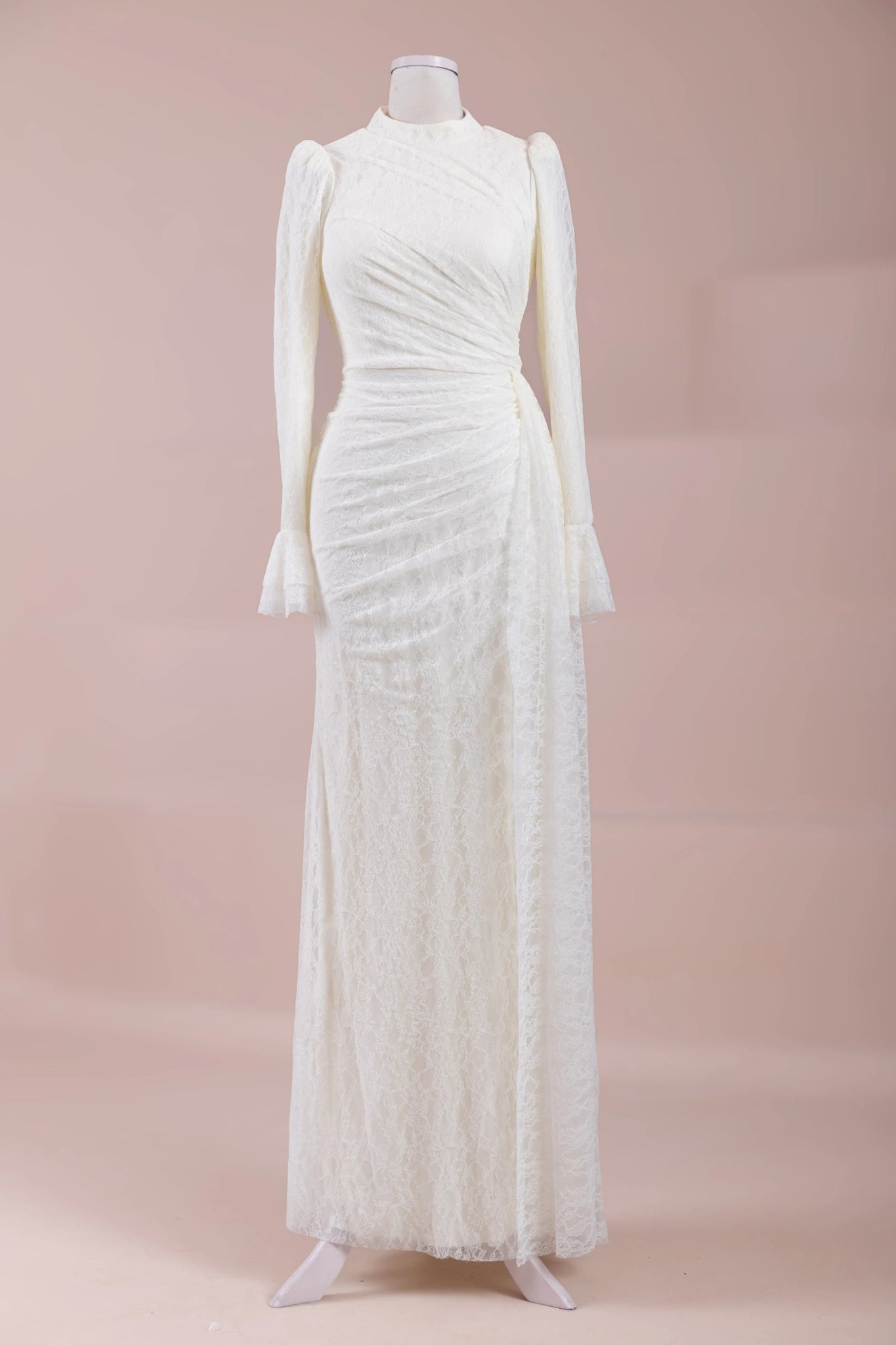 Dorey Tesettür Abiye - FioraofDress - tesettur - abiye - Ekru - 38 - hijab - evening - dress