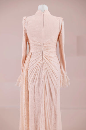 Dorey Tesettür Abiye - FioraofDress - tesettur - abiye - Pudra - 38 - hijab - evening - dress