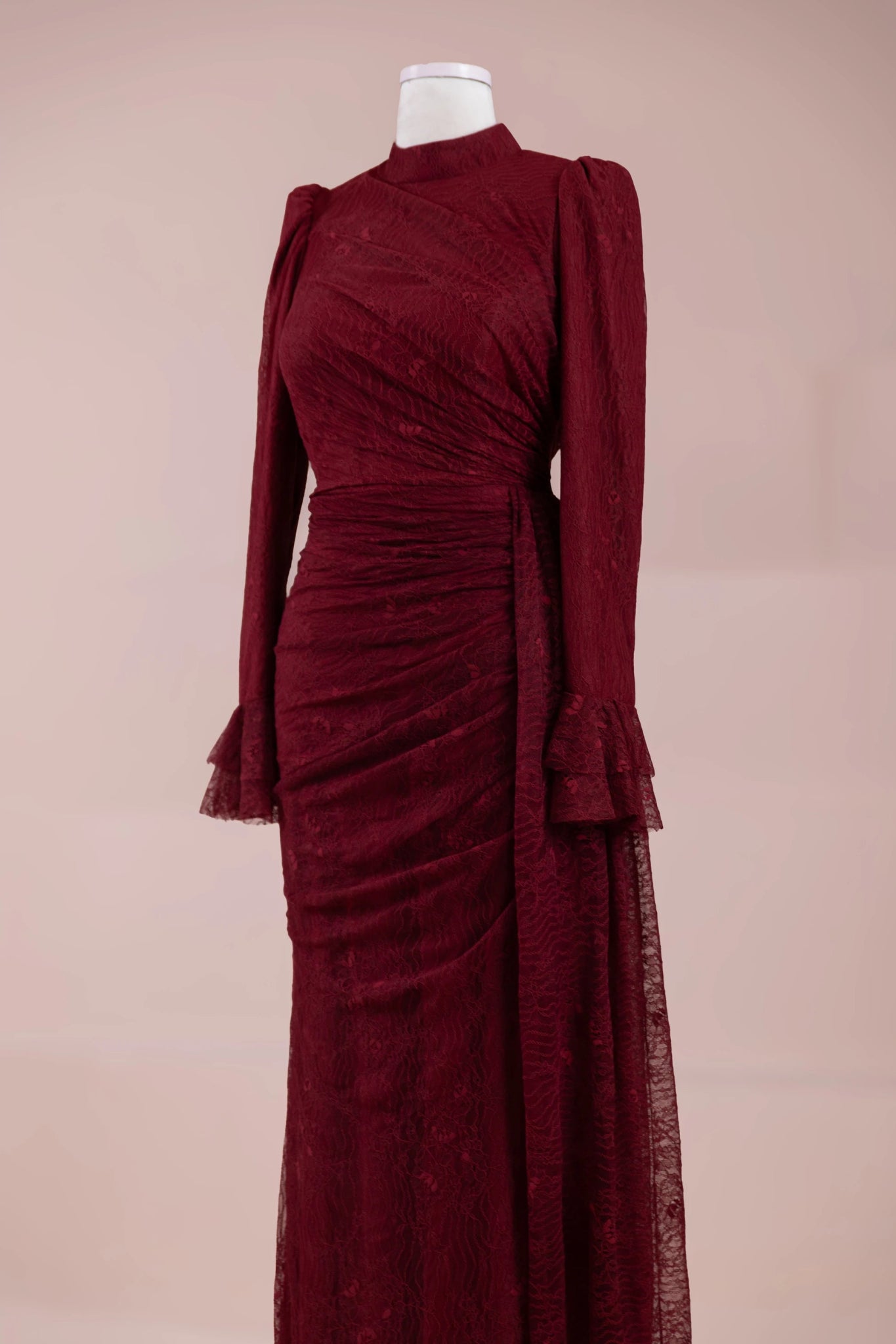 Dorey Tesettür Abiye - FioraofDress - tesettur - abiye - BORDO - 38 - hijab - evening - dress