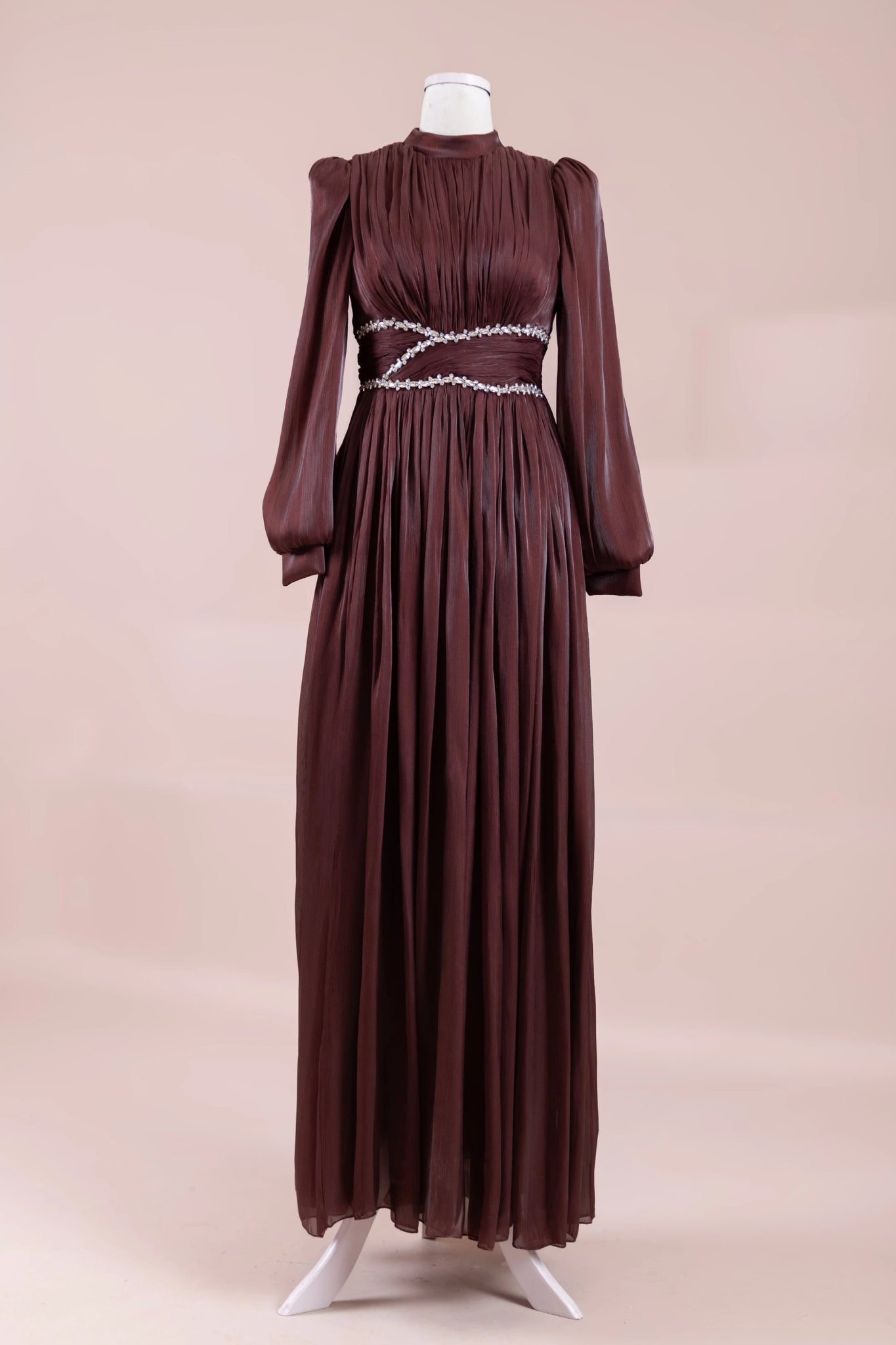 Elin Tesettür Abiye - FioraofDress - tesettur - abiye - bery burgundy - 38 - hijab - evening - dress