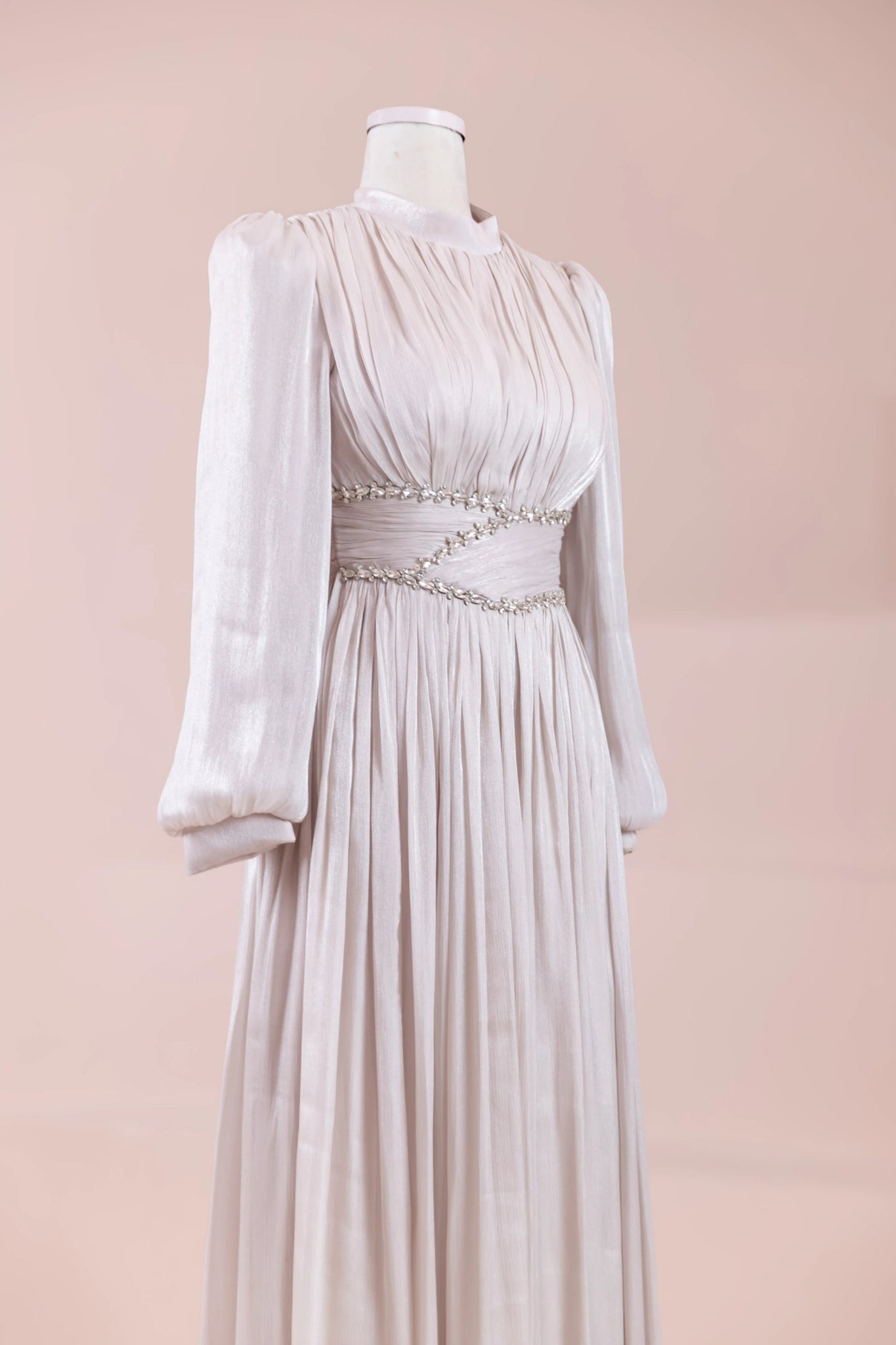 Elin Tesettür Abiye - FioraofDress - tesettur - abiye - bejj - 38 - hijab - evening - dress