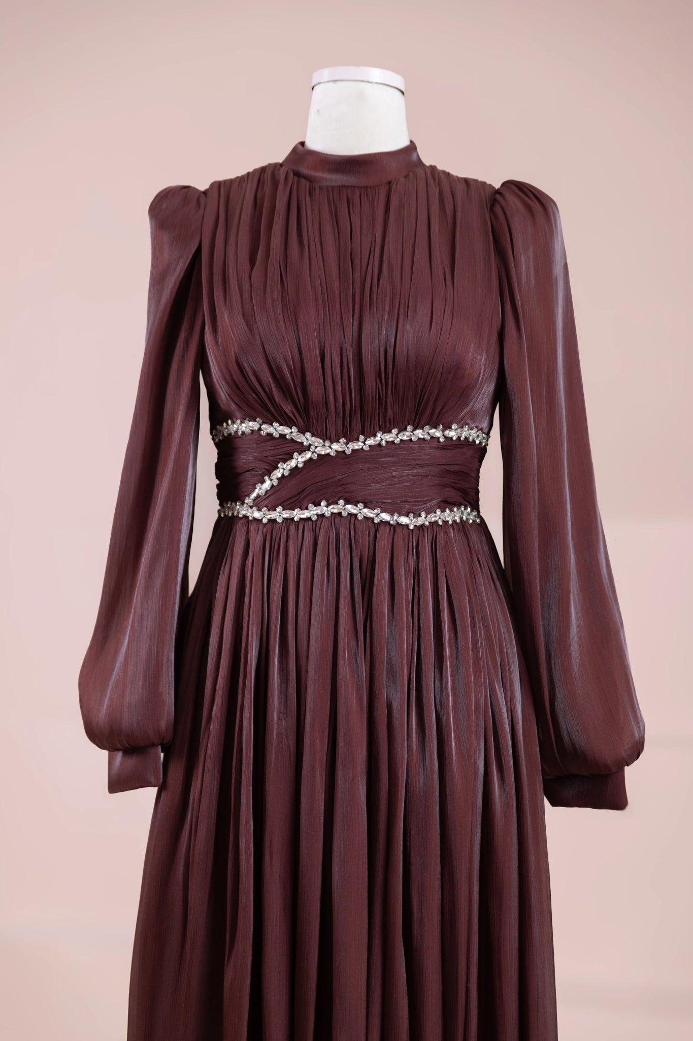 Elin Tesettür Abiye - FioraofDress - tesettur - abiye - bery burgundy - 38 - hijab - evening - dress