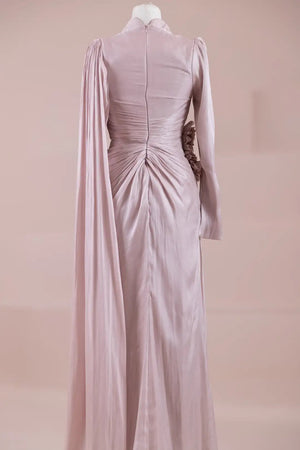 Elisa Tesettür Abiye - FioraofDress - tesettur - abiye - Pembe - 38 - hijab - evening - dress