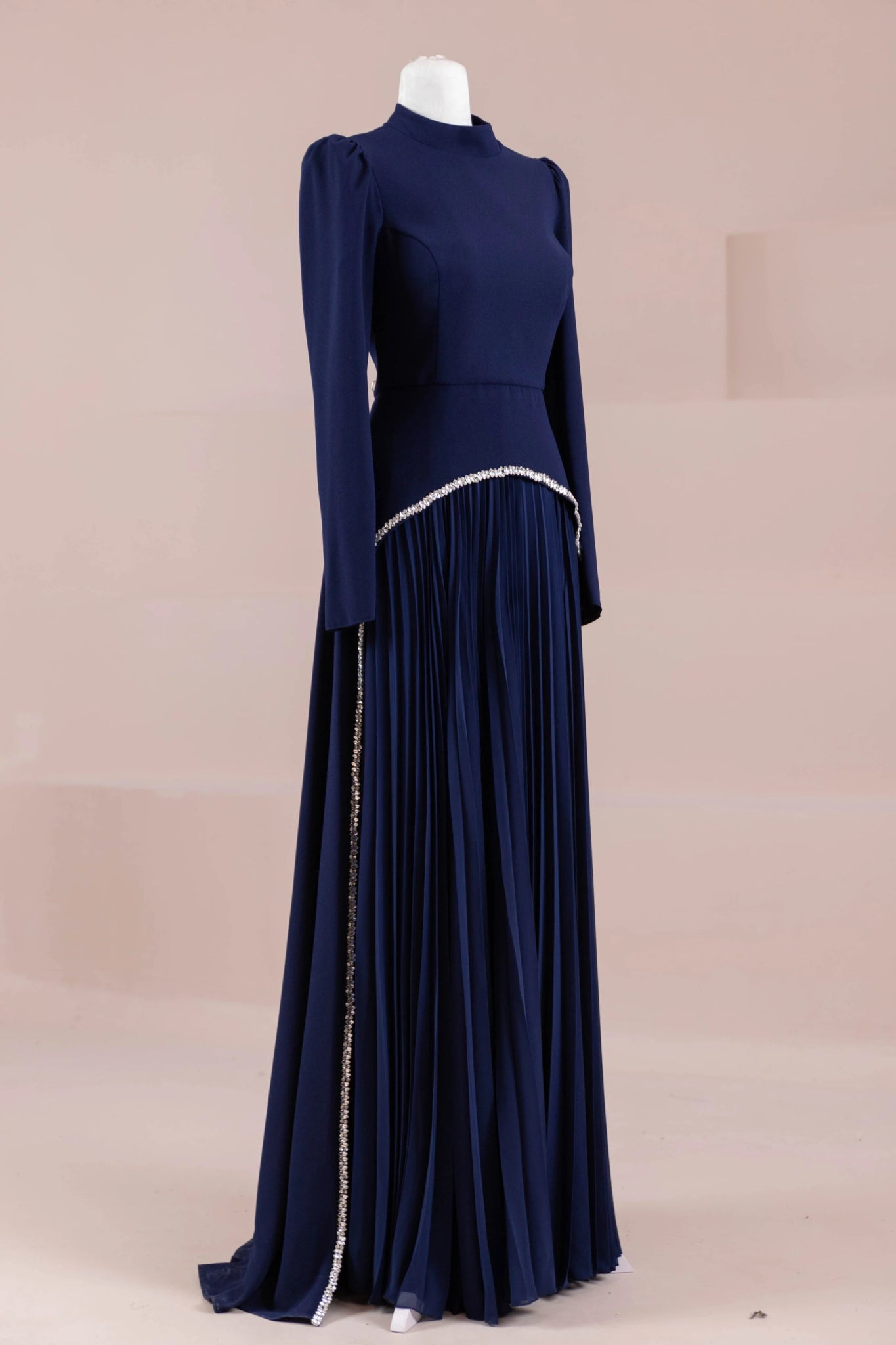 Elise Tesettür Abiye - FioraofDress - tesettur - abiye - lacivert - 38 - hijab - evening - dress