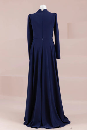 Elise Tesettür Abiye - FioraofDress - tesettur - abiye - lacivert - 38 - hijab - evening - dress