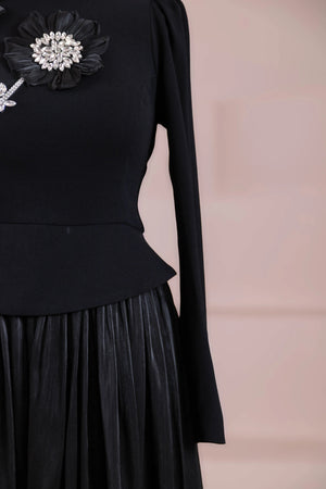 Elya Tesettür Abiye - FioraofDress - tesettur - abiye - Siyahh - 38 - hijab - evening - dress