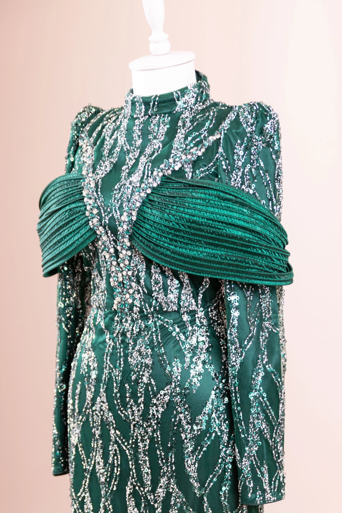 Empress Tesettür Abiye - FioraofDress - tesettur - abiye - zümrüt - 36 - hijab - evening - dress