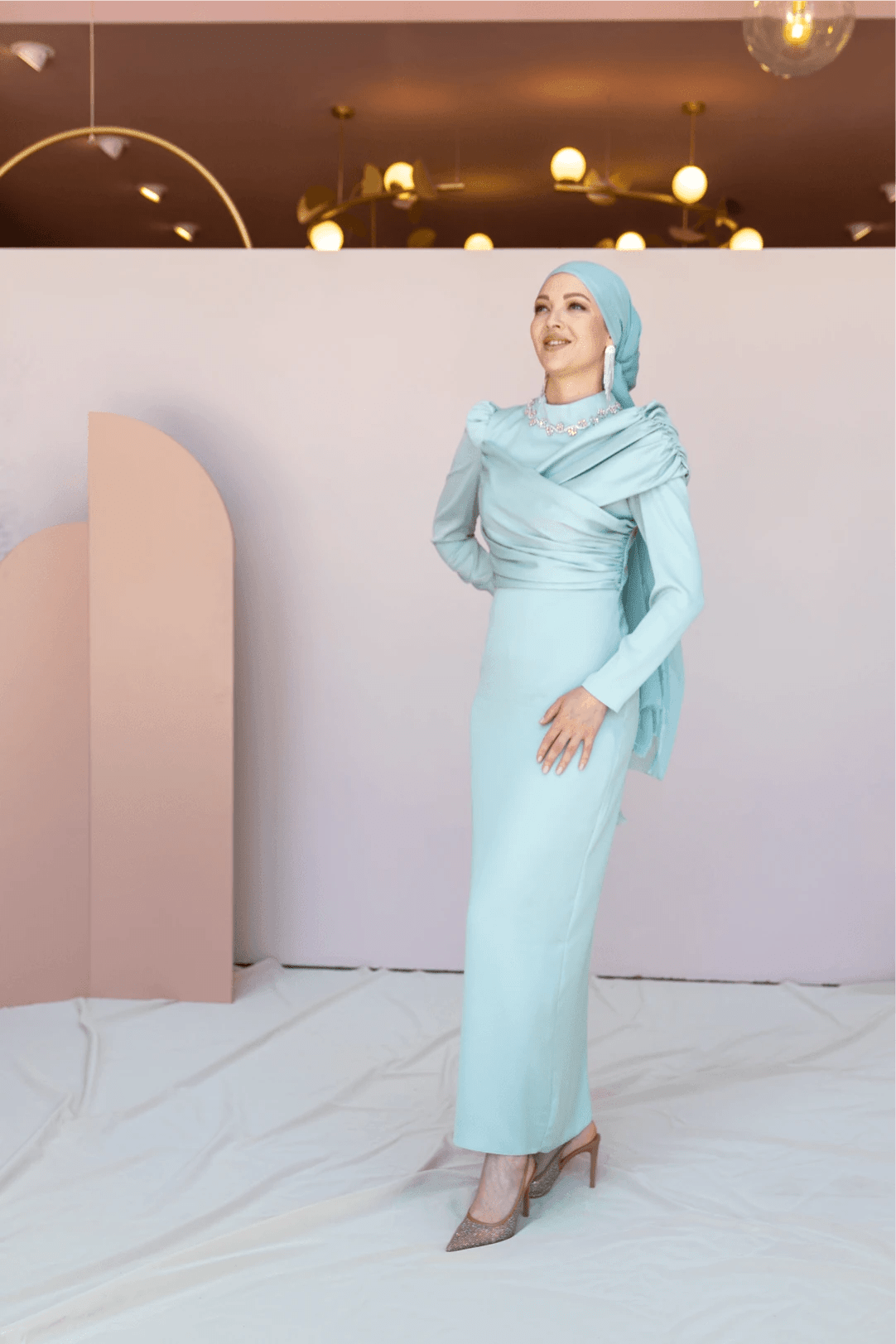 Esperanza Tesettür Abiye - FioraofDress - tesettur - abiye - 44 - mint - hijab - evening - dress