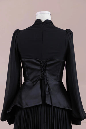 Eyla Tesettür Abiye - FioraofDress - tesettur - abiye - Siyahh - 36 - hijab - evening - dress