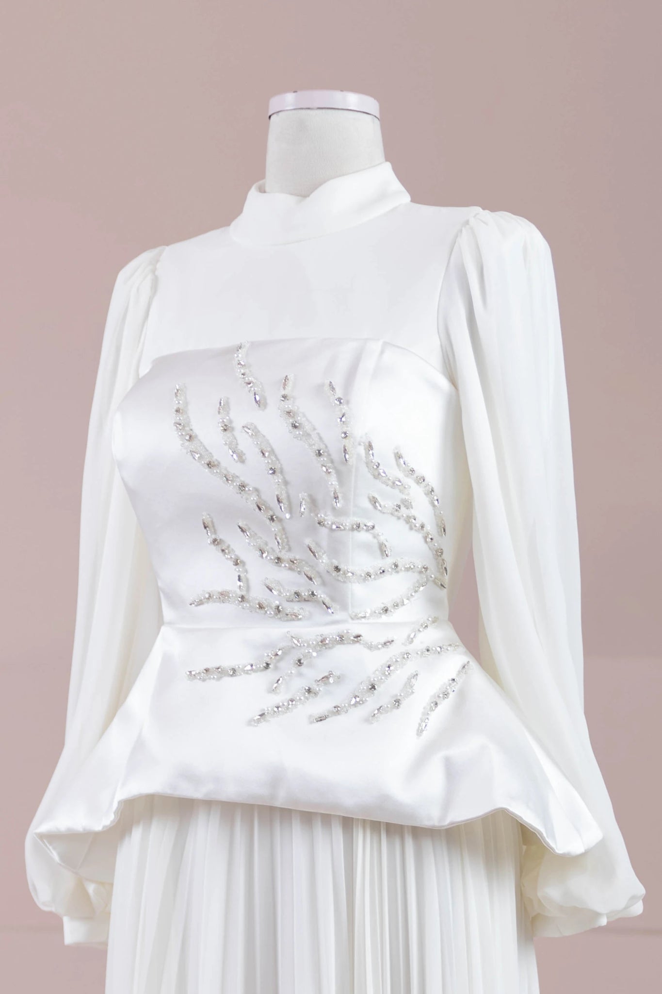 Eyla Tesettür Abiye - FioraofDress - tesettur - abiye - Beyaz - 36 - hijab - evening - dress