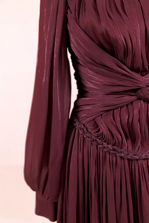 Faelyn Tesettür Abiye - FioraofDress - tesettur - abiye - bery burgundy - 38 - hijab - evening - dress