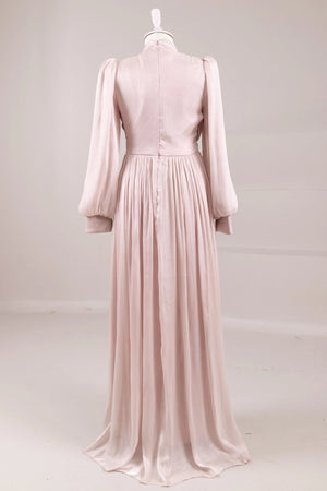 Faelyn Tesettür Abiye - FioraofDress - tesettur - abiye - Pudra - 38 - hijab - evening - dress