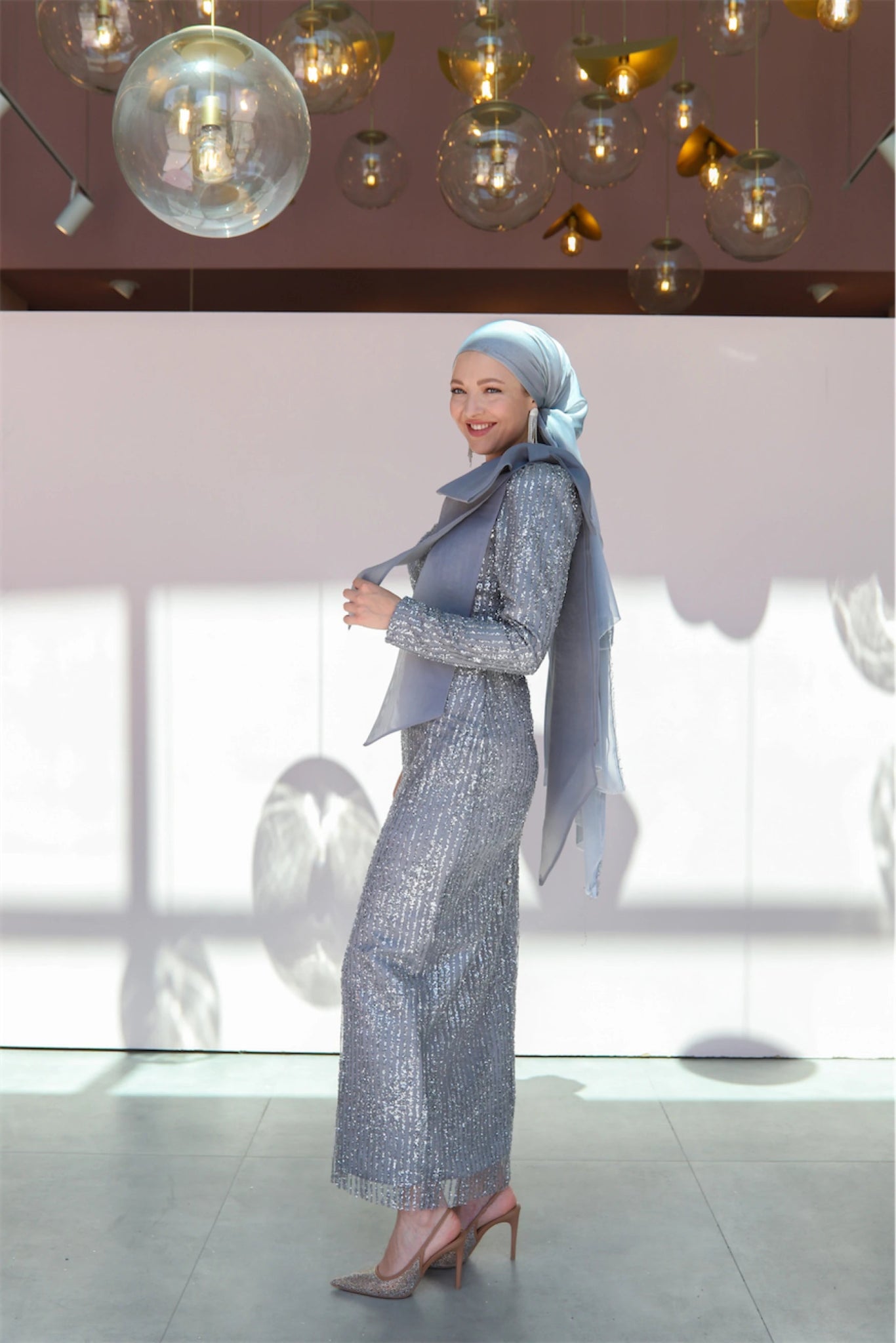 Farilya Tesettür Abiye - FioraofDress - tesettur - abiye - 38 - gri - hijab - evening - dress