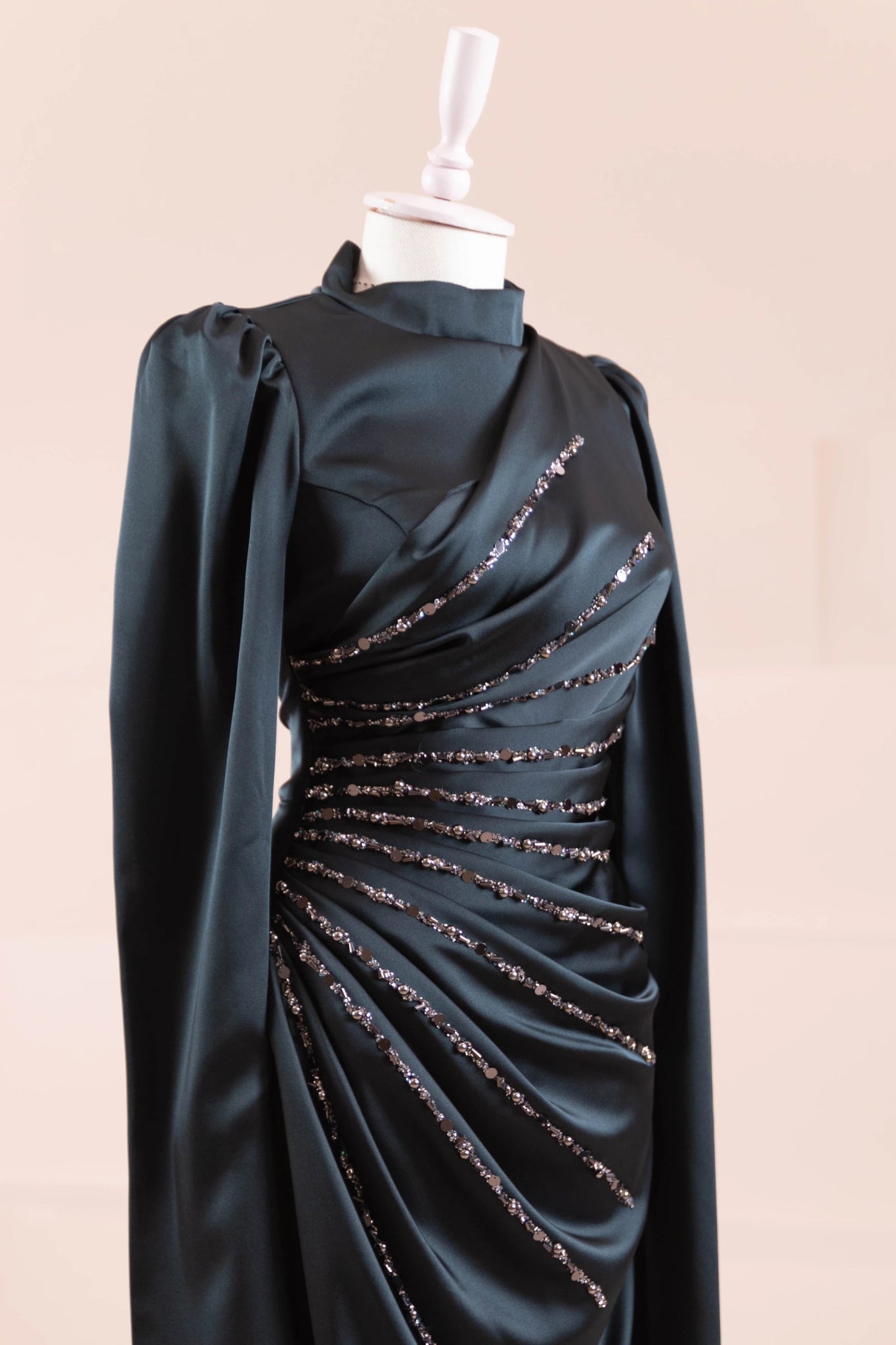 Faris Tesettür Abiye - FioraofDress - tesettur - abiye - zümrüt - 38 - hijab - evening - dress