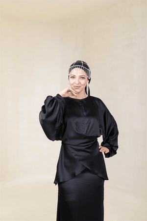 Felicita Tesettür Abiye - FioraofDress - tesettur - abiye - 44 - Siyahh - hijab - evening - dress