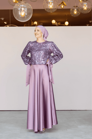 Ferce Tesettür Abiye - FioraofDress - tesettur - abiye - 44 - LİLAA - hijab - evening - dress