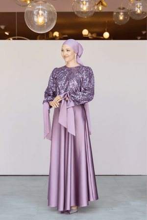 Ferce Tesettür Abiye - FioraofDress - tesettur - abiye - 44 - LİLAA - hijab - evening - dress