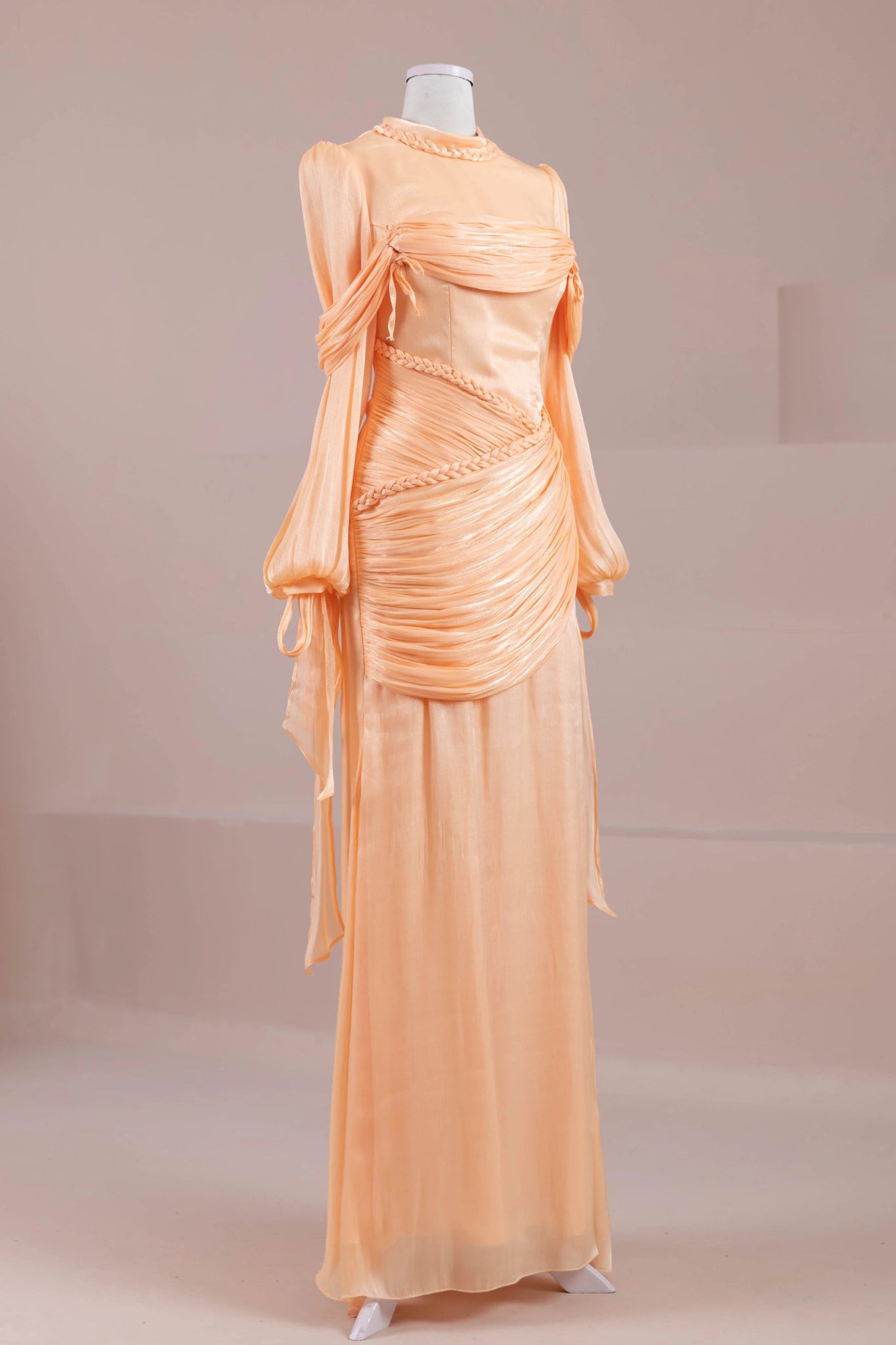 Galadriel Tesettür Abiye - FioraofDress - tesettur - abiye - kayısı - 38 - hijab - evening - dress