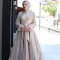 Gelincik Tesettür Abiye - FioraofDress - tesettur - abiye - 48 - Morr - hijab - evening - dress
