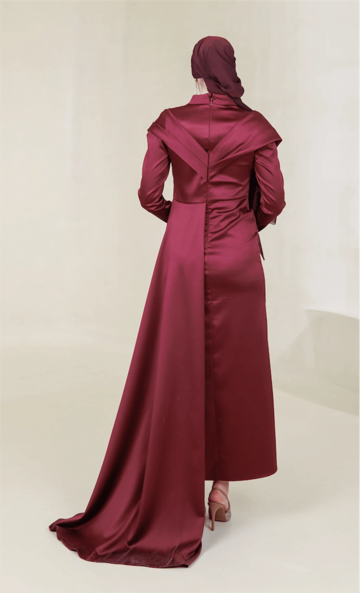 Glorinda Tesettür Abiye - FioraofDress - tesettur - abiye - 44 - BORDO - hijab - evening - dress