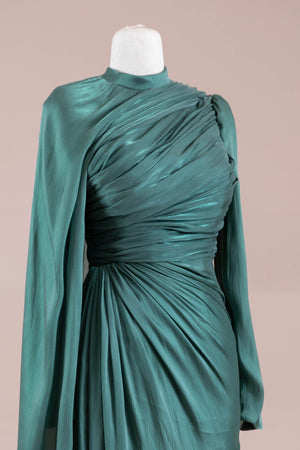 Glory Sade Tesettür Abiye - FioraofDress - tesettur - abiye - zümrüt - 38 - hijab - evening - dress