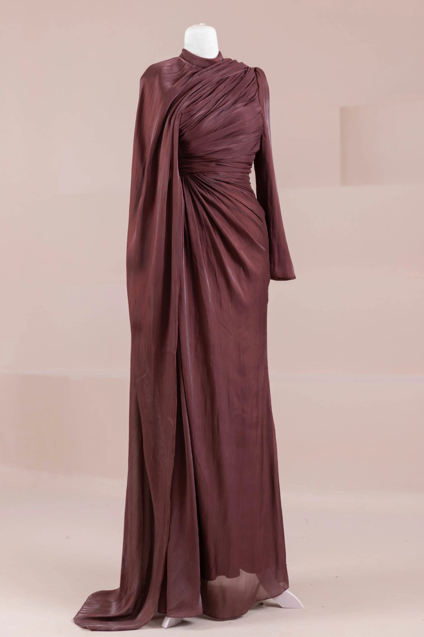 Glory Sade Tesettür Abiye - FioraofDress - tesettur - abiye - bery burgundy - 38 - hijab - evening - dress
