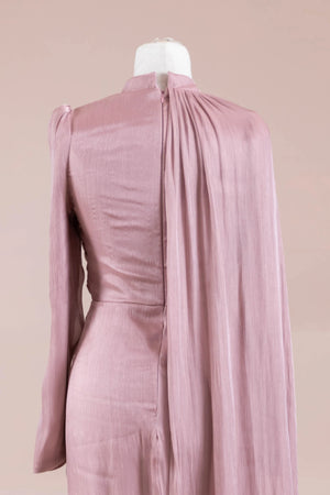 Glory Sade Tesettür Abiye - FioraofDress - tesettur - abiye - rose - 38 - hijab - evening - dress