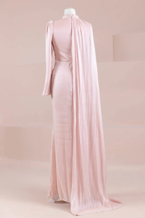 Glory Sade Tesettür Abiye - FioraofDress - tesettur - abiye - Pudra - 38 - hijab - evening - dress