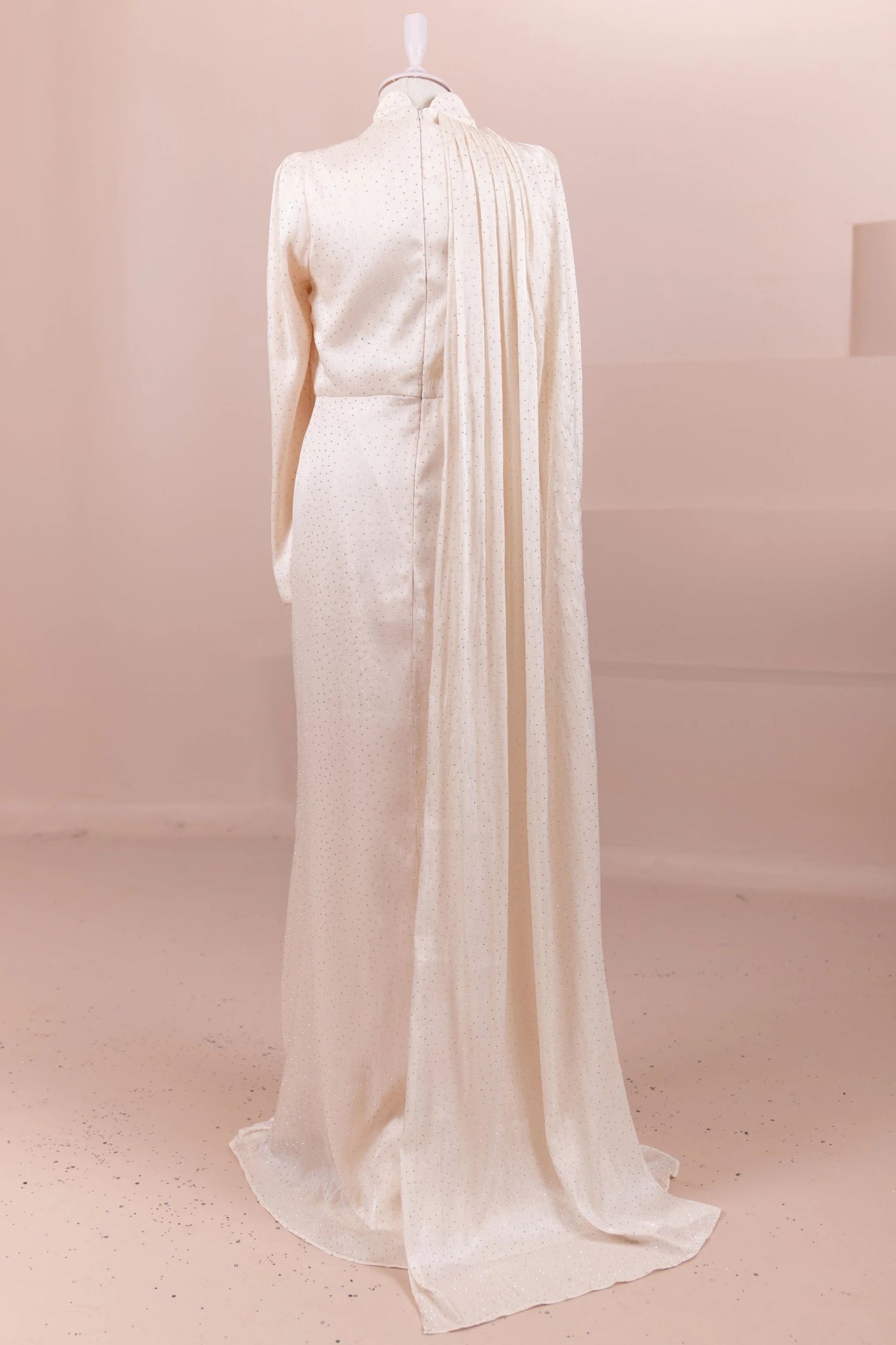 Glory Tesettür Abiye - FioraofDress - tesettur - abiye - krem - 38 - hijab - evening - dress