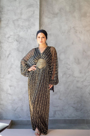 Handmade Embroidered AH1008 - FioraofDress - tesettur - abiye - 48 - hijab - evening - dress