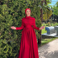 Hüma Tesettür Abiye - FioraofDress - tesettur - abiye - 44 - Kırmızı - hijab - evening - dress