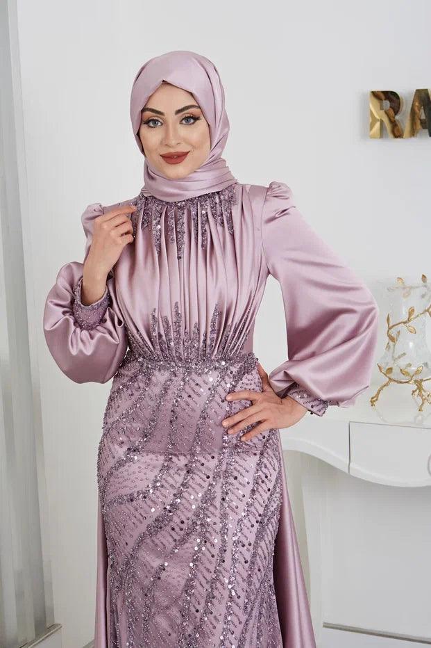 İncila Tesettür Abiye - FioraofDress - tesettur - abiye - 48 - LİLAA - hijab - evening - dress