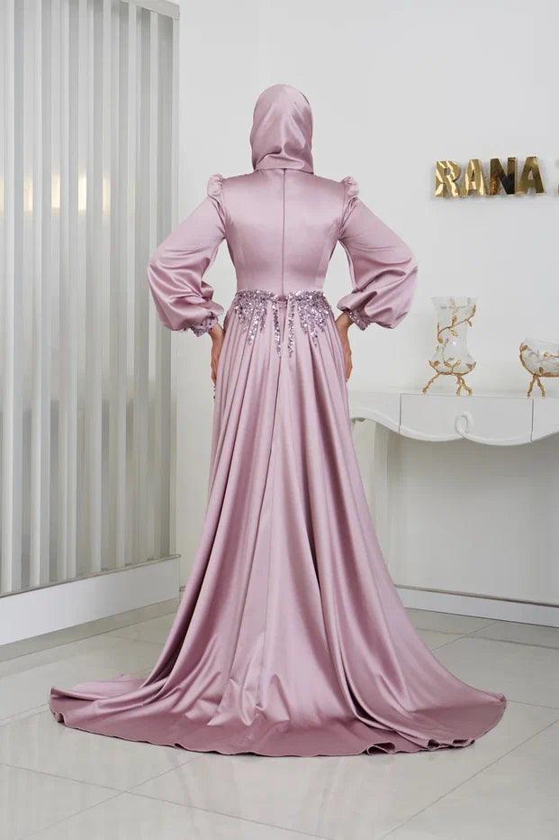 İncila Tesettür Abiye - FioraofDress - tesettur - abiye - 48 - LİLAA - hijab - evening - dress