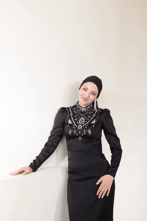 Irene Tesettür Abiye - FioraofDress - tesettur - abiye - 46 - Siyahh - hijab - evening - dress