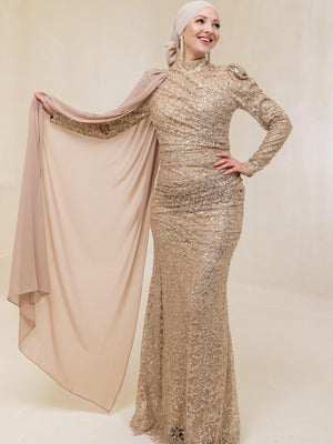 Işıl Tesettür Abiye - FioraofDress - tesettur - abiye - 44 - Beyaz - hijab - evening - dress