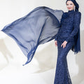 Işıl Tesettür Abiye - FioraofDress - tesettur - abiye - 44 - lacivert - hijab - evening - dress