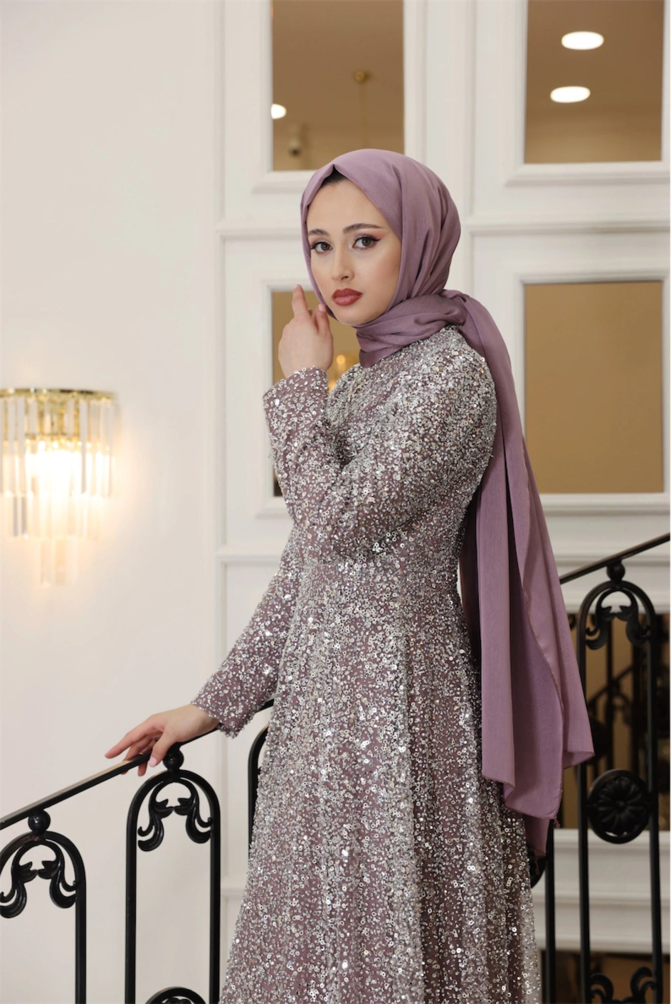 Işıltı Tesettür Abiye - FioraofDress - tesettur - abiye - 38 - LİLAA - hijab - evening - dress