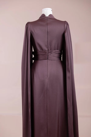 Jana Tesettür Abiye - FioraofDress - tesettur - abiye - bery burgundy - 38 - hijab - evening - dress